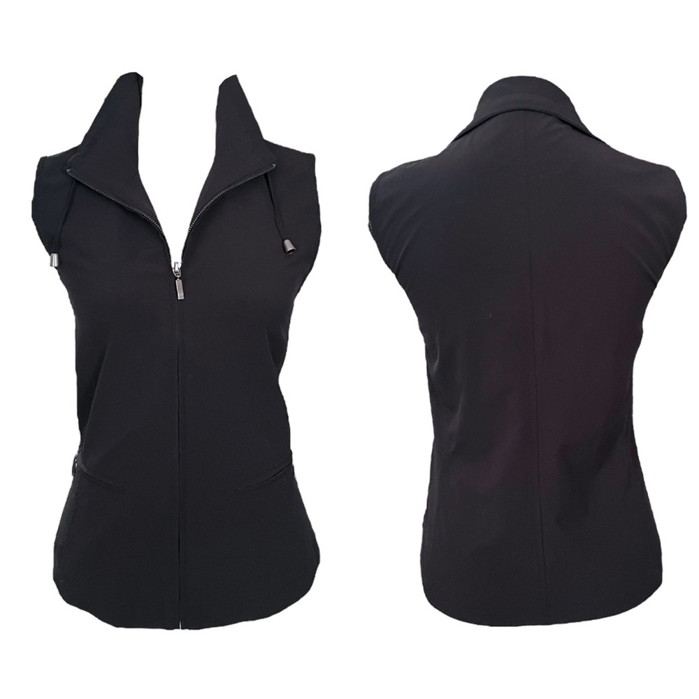 Chico’s Black Lightweight UPF Travel Vest sz S - Picture 2 of 15